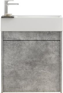 Подвесная тумба под раковину Art&Max Family 40см цемент Family-400-1D-SO-CV